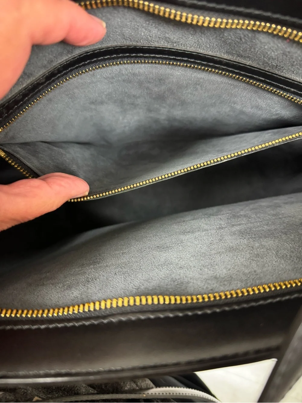 Louis Vuitton St Jacques GM Black EPI Leather Tote Bag with COA